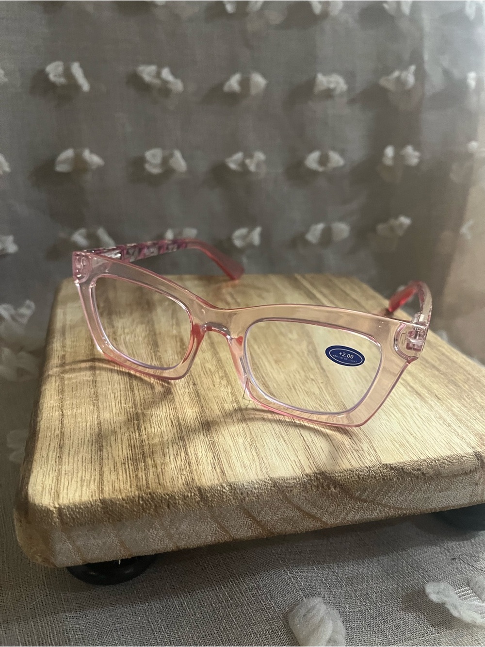 Pink Clear Frame Reading Glasses | Women Accessories